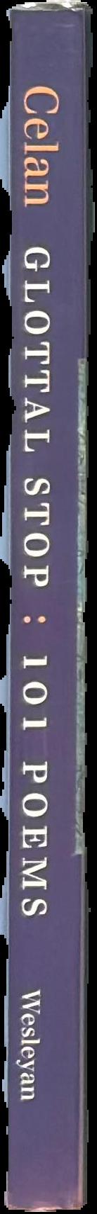 Glottal stop : 101 poems spine