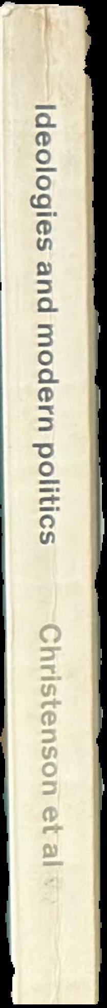 Ideologies and modern politics spine