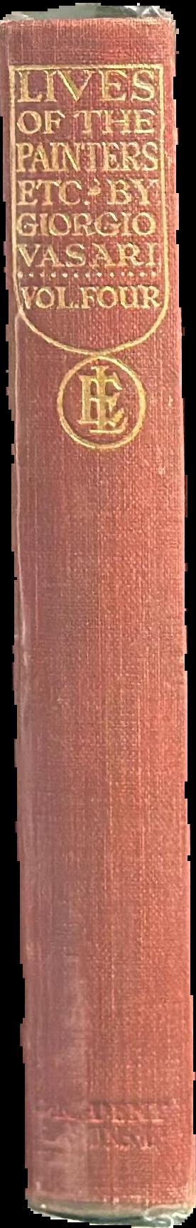 The lives of the painters, sculptors and architects : volume four spine