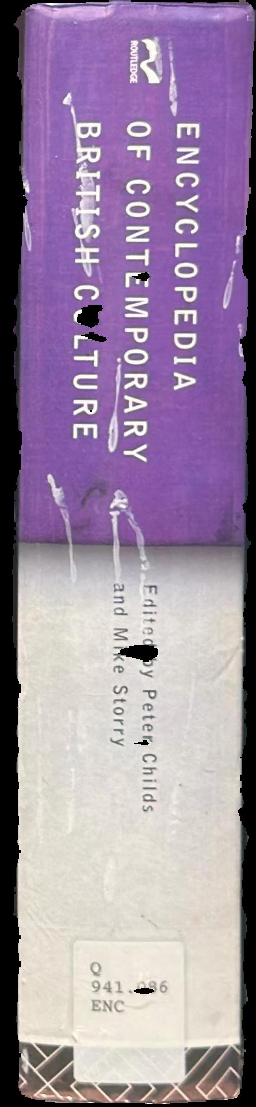 Encyclopedia of contemporary British culture spine