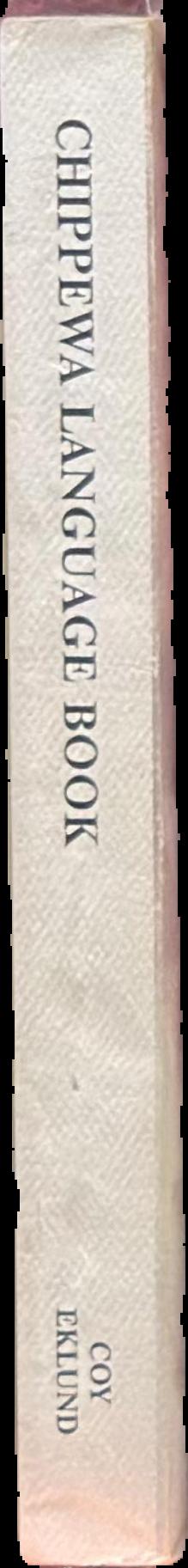 Chippewa (Ojibwe) language book spine