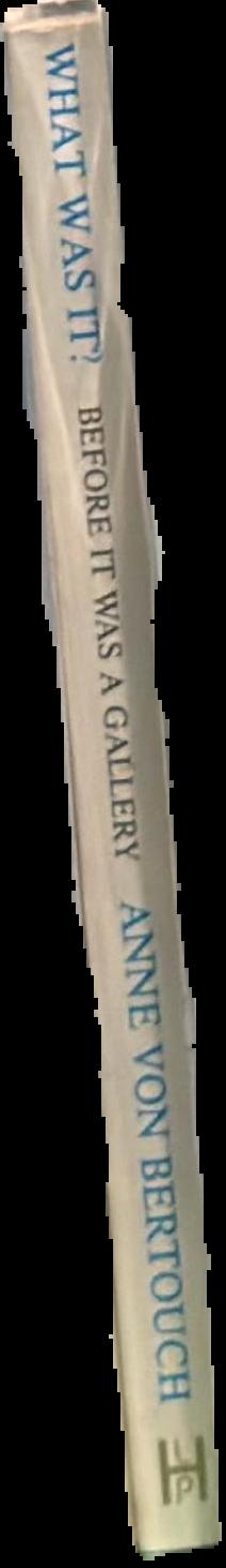 What was it? : before it was a gallery spine