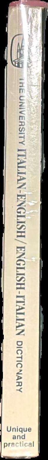 The university Italian-English, English-Italian dictionary spine