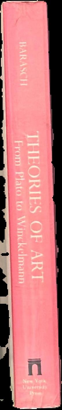 Theories of art : from Plato to Winckelmann spine