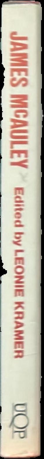 James McAuley : poetry, essays and personal commentary spine