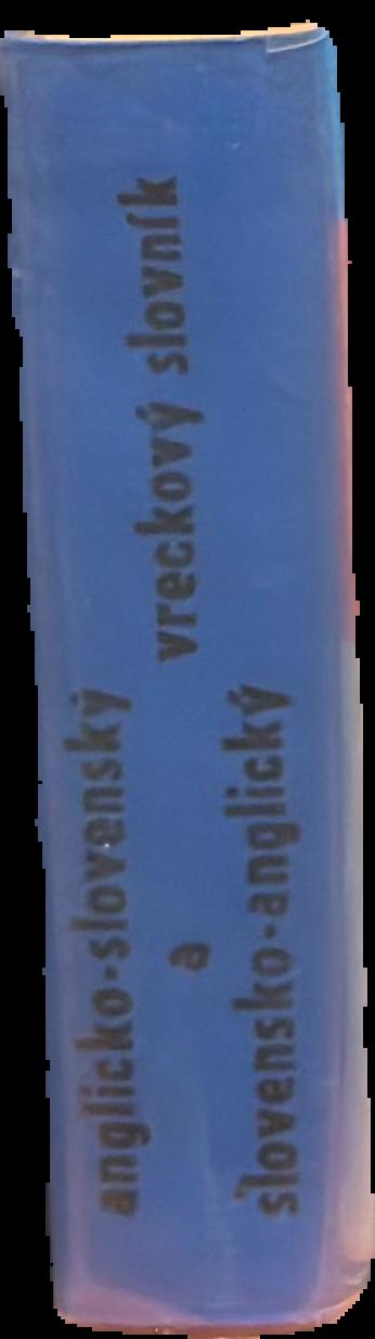 Anglicko-slovenský a slovenko-anglický vreckovy slovnik = English-Slovak and Slovak-English Pocket Dictionary spine