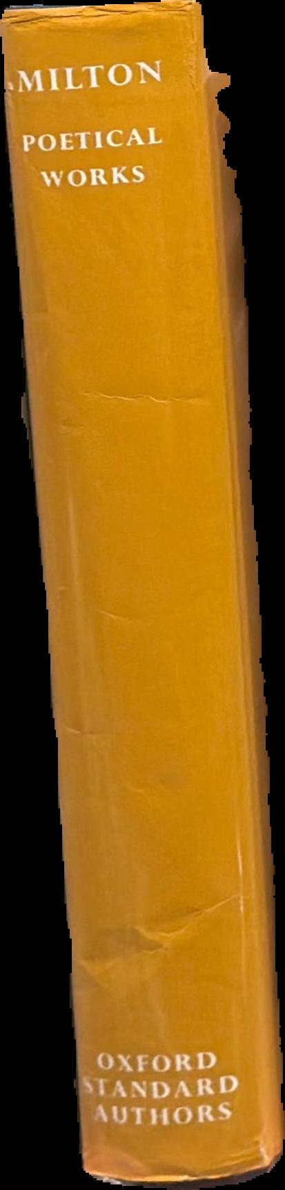 Milton : poetical works / edited by Douglas Bush spine