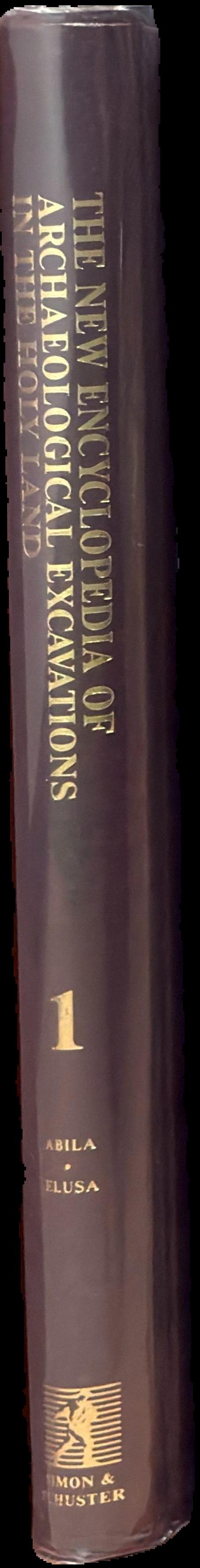 The new encyclopedia of archaeological excavations in the Holy Land : volume 1 spine