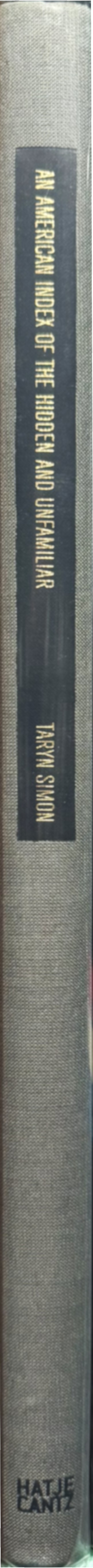 An American index of the hidden and unfamiliar spine