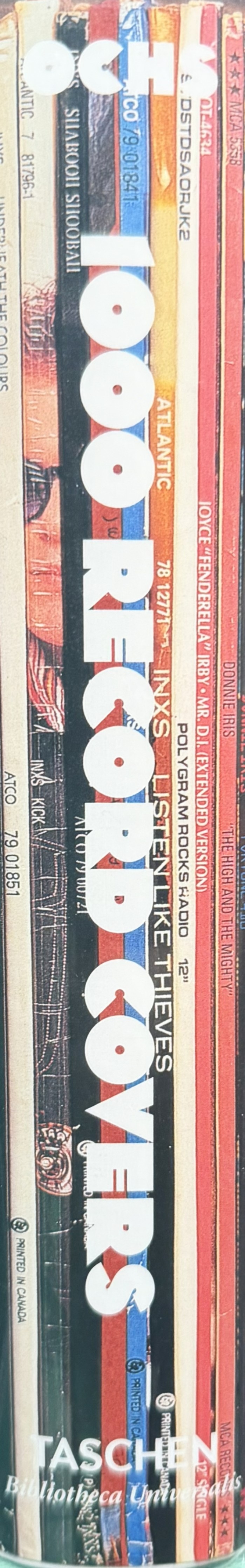 1000 record covers spine