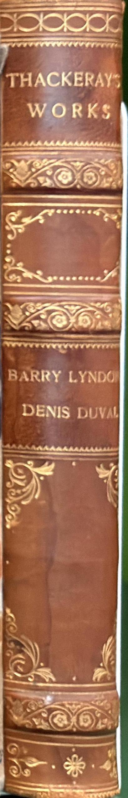 The memoirs of Barry Lyndon esq. / William Makepeace Thackeray spine