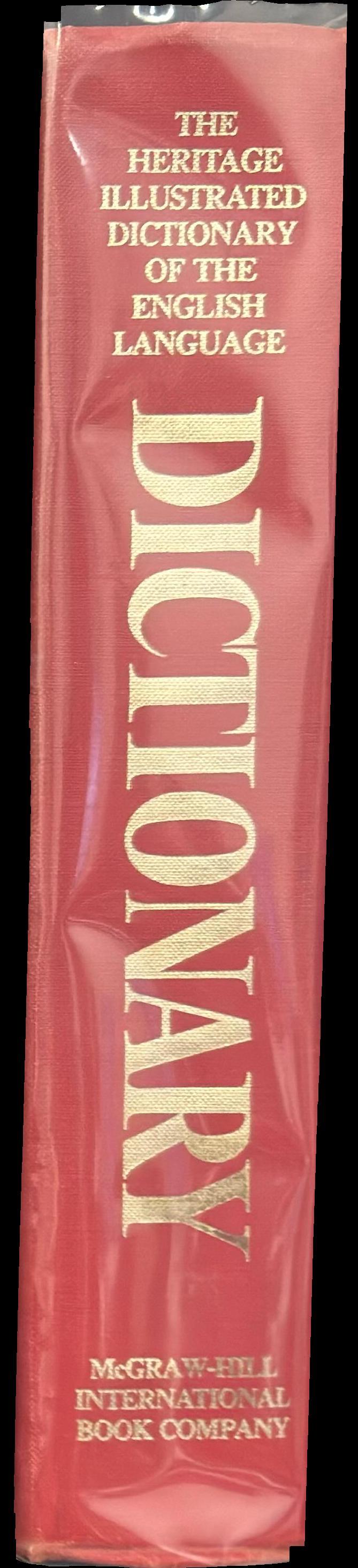 The Heritage illustrated dictionary of the English language spine