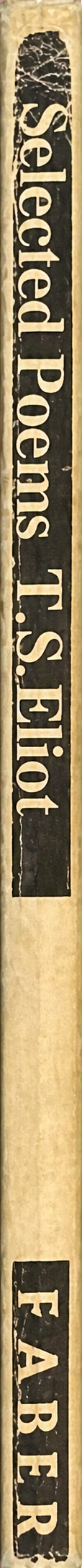 Selected poems spine