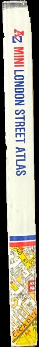 A-Z mini London street atlas and index spine