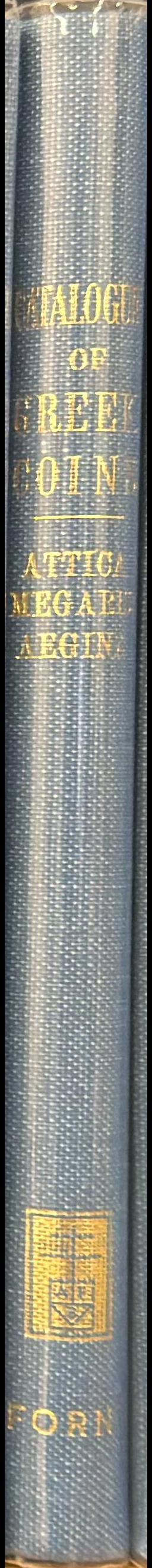 Catalogue of Greek coins : Attica, Megaris, Aegina spine