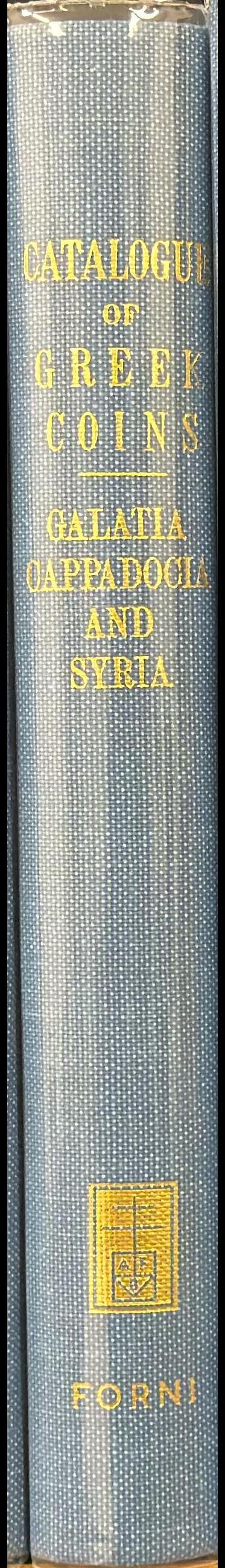 Catalogue of the Greek coins of Galatia, Cappadocia and Syria spine