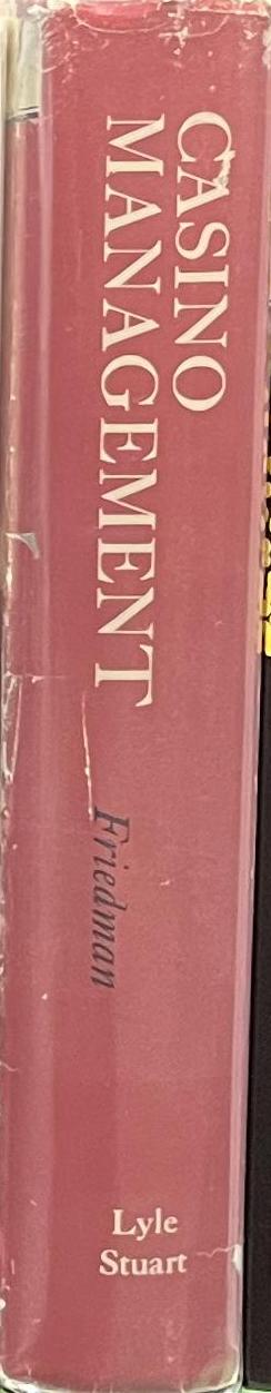 Casino management / by Bill Friedman spine