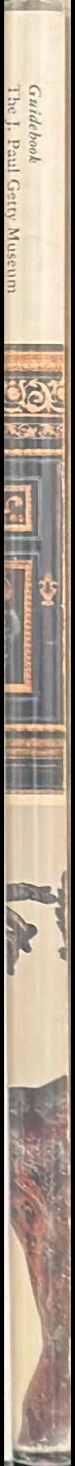 Guidebook: the J Paul Getty Museum spine