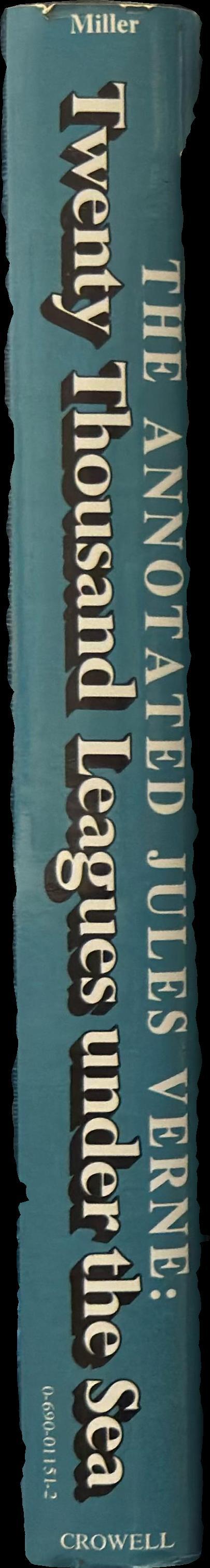 Twenty thousand leagues under the seas / translated from the French of Jules Verne spine