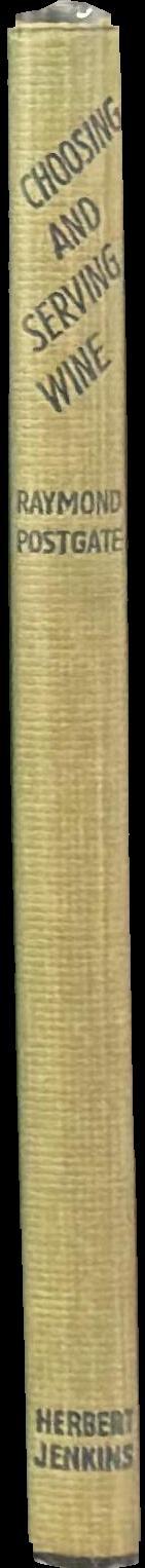 An alphabet of choosing and serving wine spine