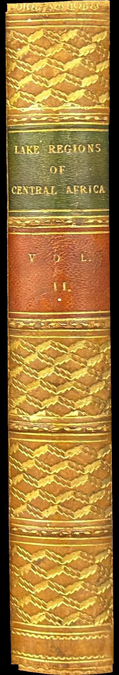 The lake regions of central Africa : a picture of exploration : vol. II / by Richard F. Burton spine