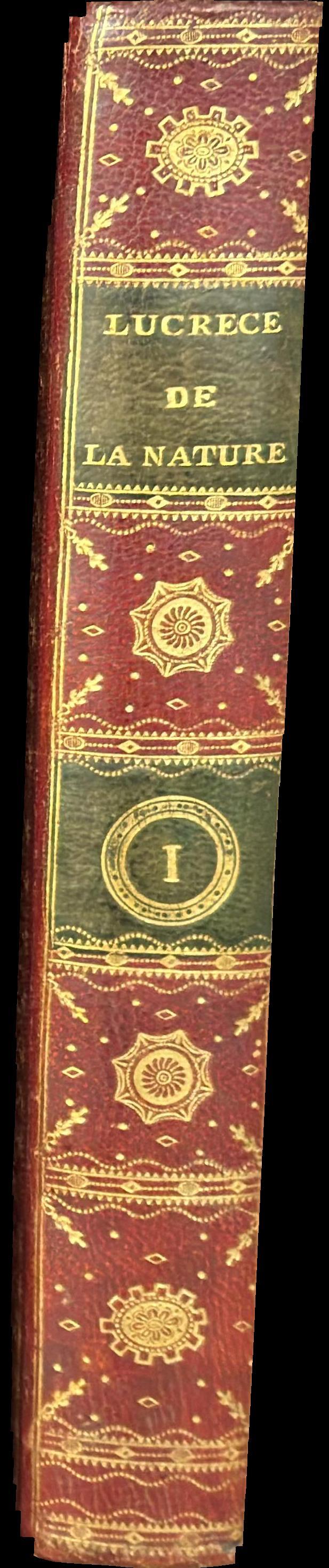 Lucrèce, De la nature des choses : tome second / traduit par La Grange spine