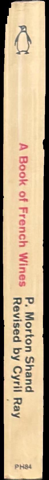 A book of French wines spine