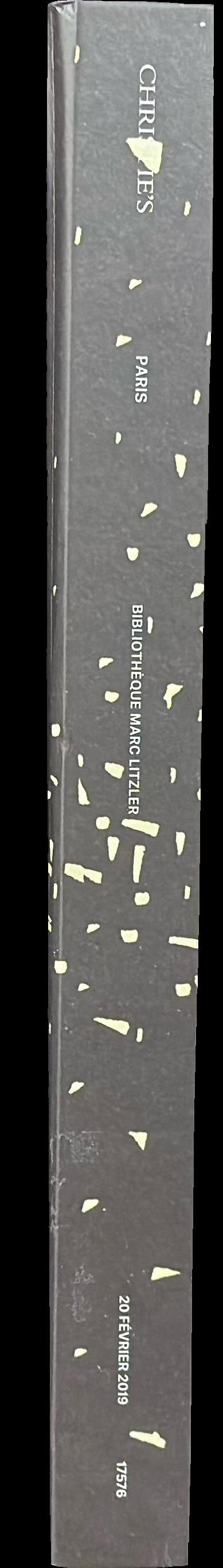 Bibliothèque Marc Litzler : vente aux enchères, Mecredi 20 février 2019 / Christie's spine