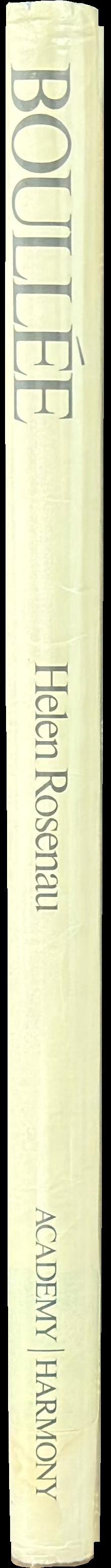 Boullée and visionary architecture : including Boullée's 'Architecture, essay on art' spine