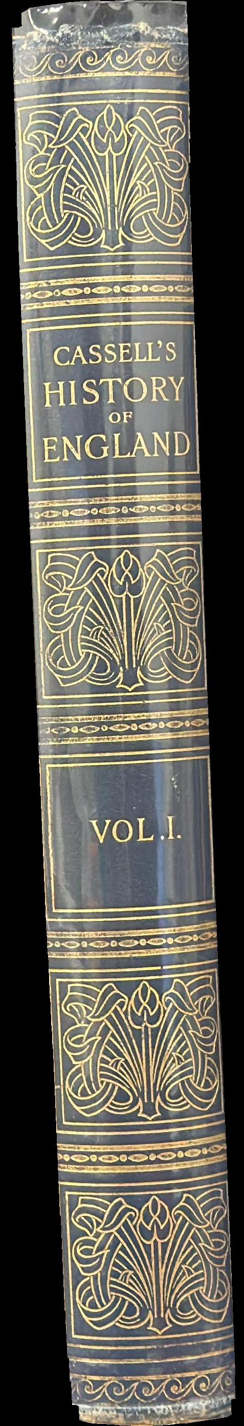 Cassell's history of England : vol. I, from the Roman invasion to the Wars of the Roses spine