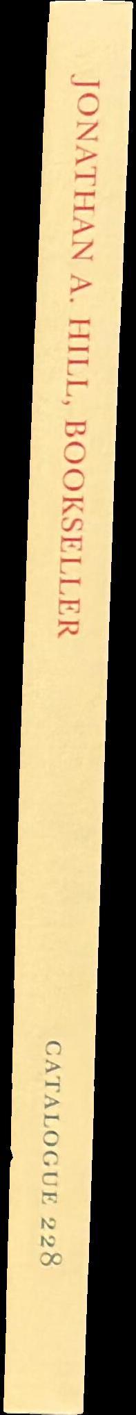 Catalogue 228 : agriculture, beer, botany, famine relief, farming, food, gardening, horticulture, irrigation, land reclamation, utopias & wine spine
