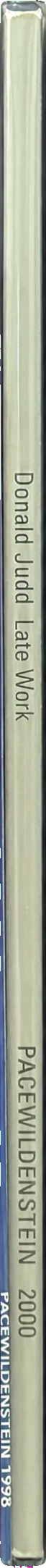 Donald Judd : late work spine