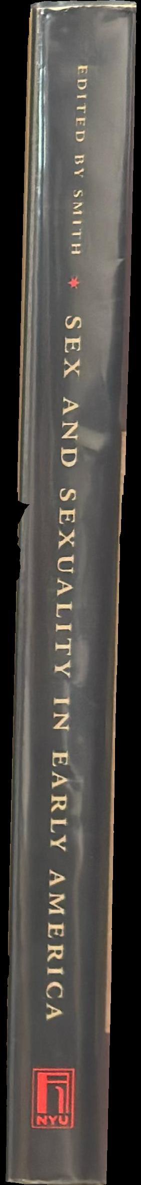 Sex and sexuality in early America spine