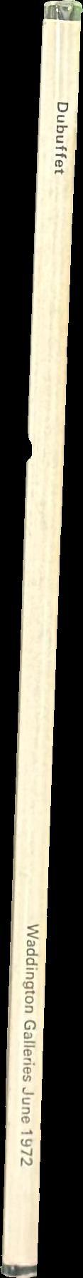 Jean Dubuffet : paintings, gouaches, assemblages, sculpture, monuments, practicables, works on paper spine