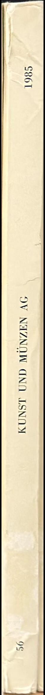 Listino N. 56, Maggio 1985 / Kunst und Munzen spine