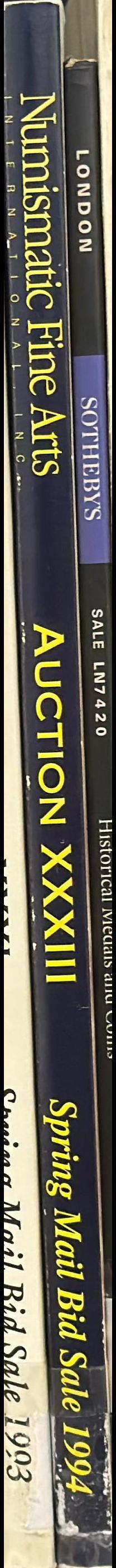 Auction XXXIII : Spring mail bid sale 1994 / Numismatic Fine Arts spine