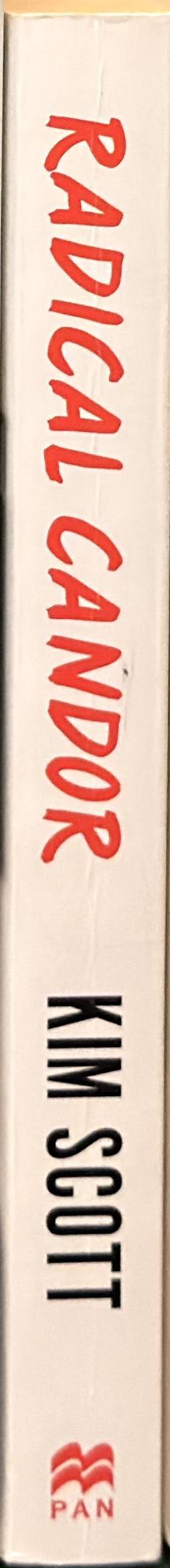 Radical candor : how to get what you want by saying what you mean / Kim Scott spine