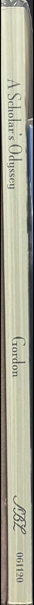 A scholar's odyssey spine
