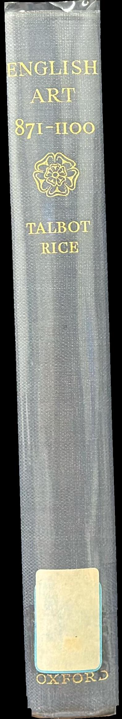 English art 871-1100 / D. Talbot Rice spine