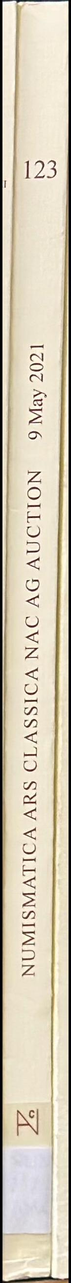 Auction 123 : a highly important collection of Greek coins of a man in love with art - part II : 9 May 2021 spine