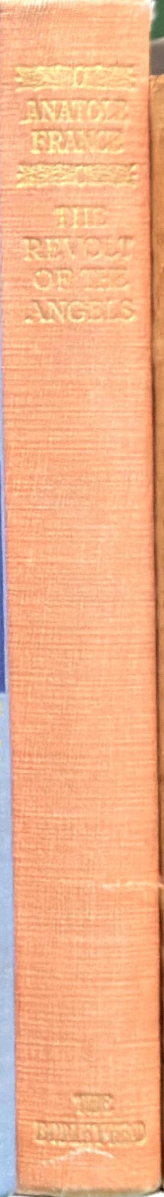 The revolt of the angels / by Anatole France ; translated by Mrs. Wilfrid Jackson spine
