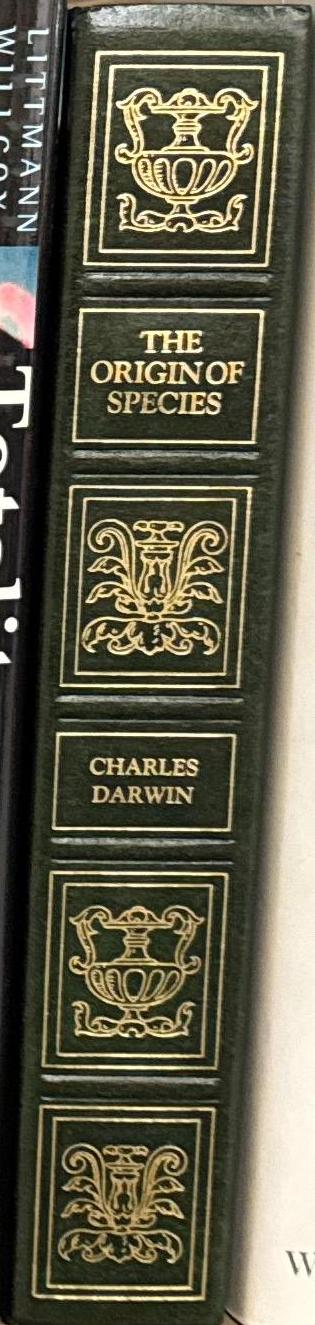 The origin of species by means of natural selection, or the preservation of favoured races in the struggle for life / by Charles Darwin spine