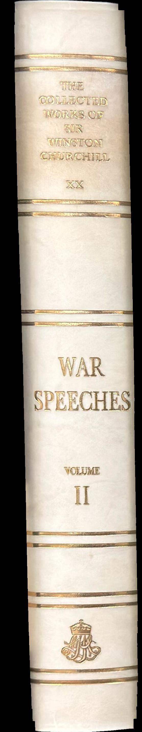 The collected works of Sir Winston Churchill : volume XX : the war speeches : volume two : June 1941-September 1943 spine