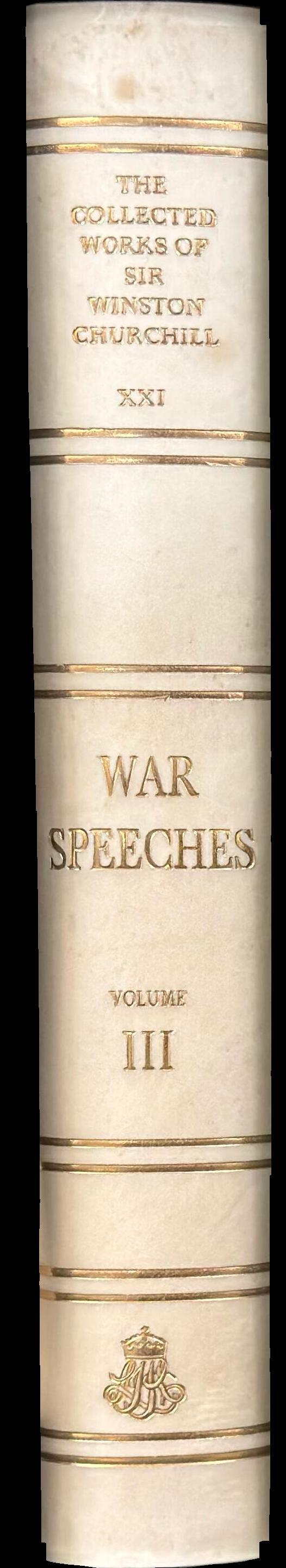 The collected works of Sir Winston Churchill : volume XXI : the war speeches : volume three : September 1943-August 1945 spine