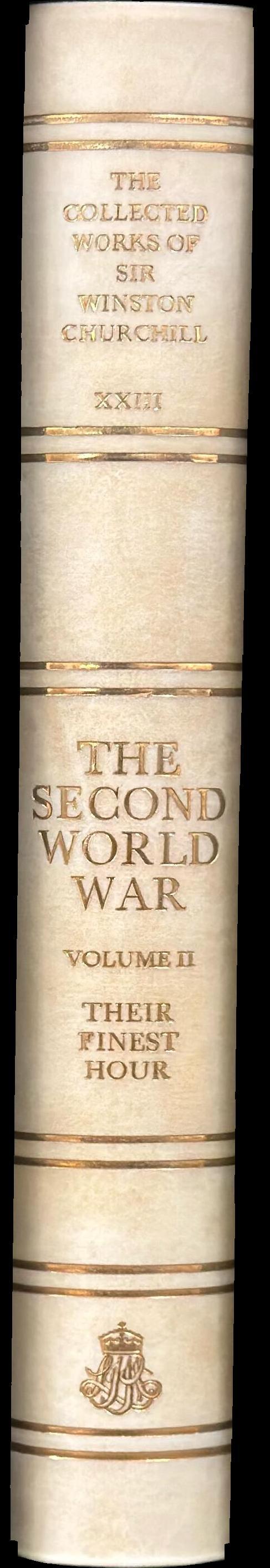 The collected works of Sir Winston Churchill : volume XXIII : the second world war : volume two : their finest hour spine