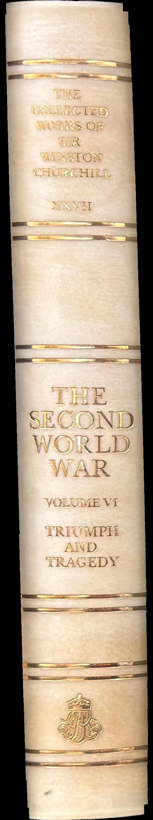 The collected works of Sir Winston Churchill : volume XXVII : the second world war : volume six : triumph and tragedy, epilogue spine
