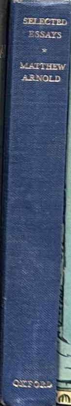 Matthew Arnold : selected poems and prose / edited with an introduction and commentary by Deny Thompson spine