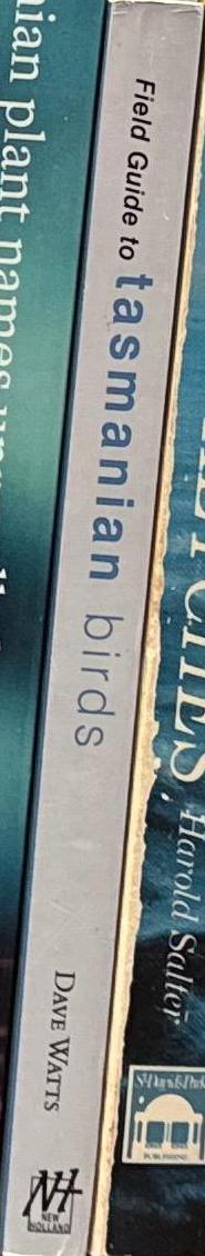 Field guide to Tasmanian birds spine