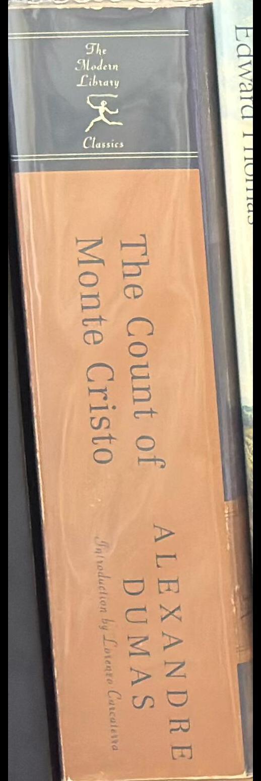 The Count of Monte Cristo spine