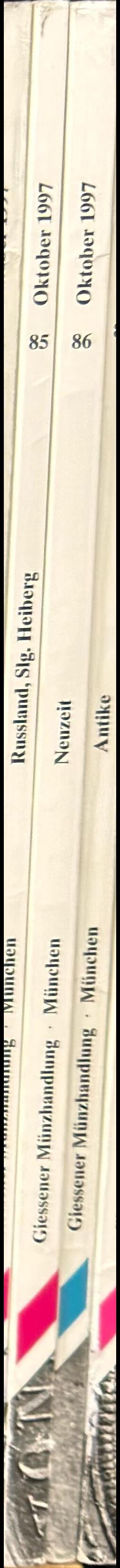 Auktion 85 : Neuzeit / Giessener Munzhandlung Dieter Gorny GmbH spine